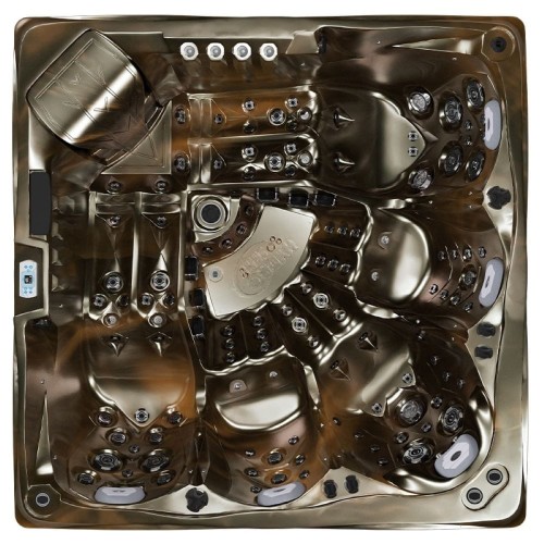 Jacuzzi ogrodowe wanna SPA748 magma gold obudowa brązowa F21 230 cm x 230 cm 