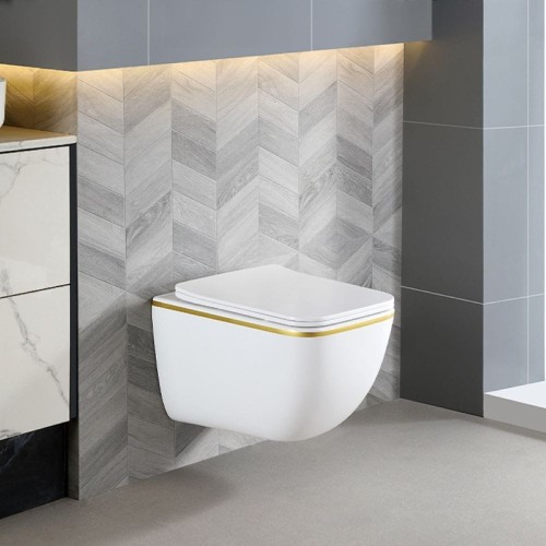 Miska WC wisząca Tornado YUZU-WH-GL-TR-03 biała deska wolnoopadająca Duroplast 