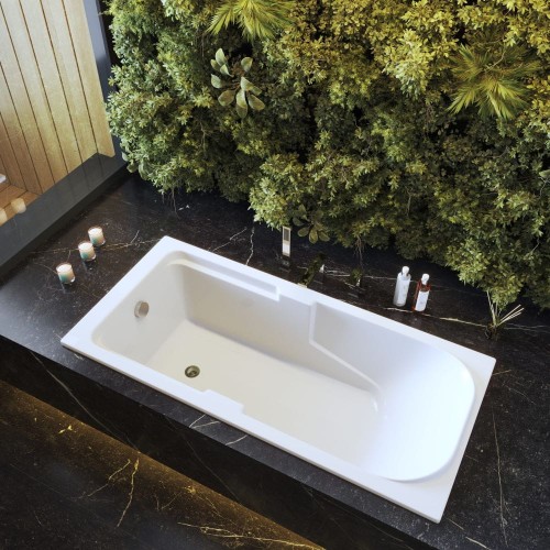 Wanna do zabudowy łazienkowa biała nowoczesna akrylowa Melora 150x70x40