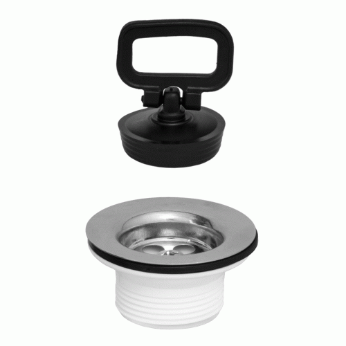 Sitko umywalkowe 11/4” z korkiem spust + komplet montażowy łazienka 