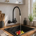 BATERIA-KUCHENNA-SCIENNA-ELASTYCZNA-WYLEWKA-GRANITE-SINK-REVO-BL-CZARNA-Stan-opakowania-oryginalne.jpg