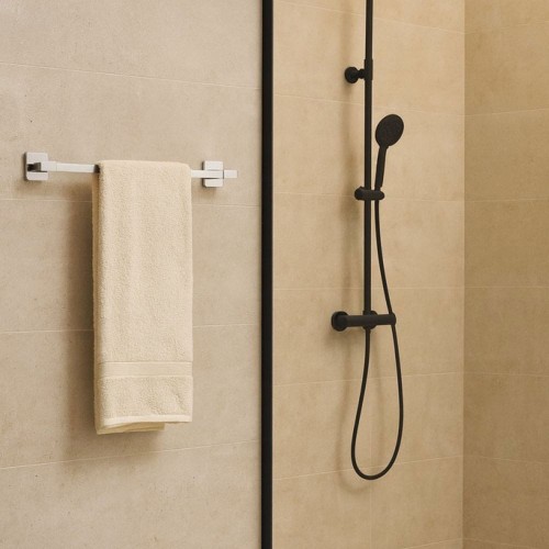 Uchwyt na ręczniki reling wieszak łazienkowy długi VELORA - chrom