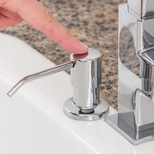 Dozownik do płynu do naczyń okrągły GRANITE SINK LUNOS - chrom