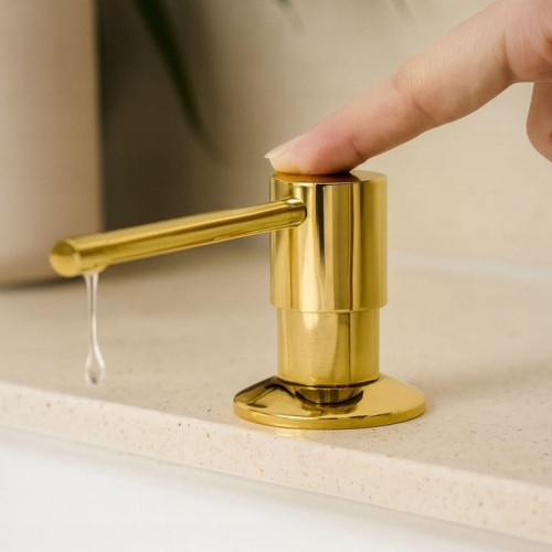Dozownik do płynu do naczyń/ mydła do rąk GRANITE SINK LUNOX - złoty
