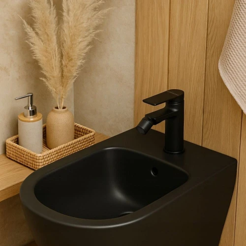 Bateria łazienkowa bidetowa GRANITE SINK ROSAL - czarny