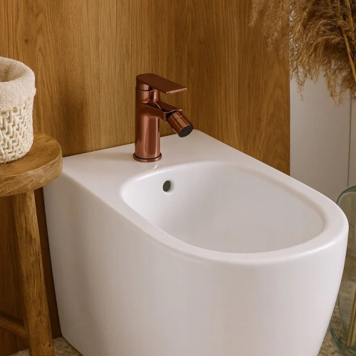 Bateria łazienkowa bidetowa GRANITE SINK ROSAL - różowe złoto