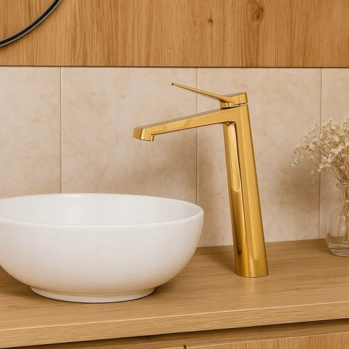 Bateria łazienkowa wysoka GRANITE SINK AROMA - złota