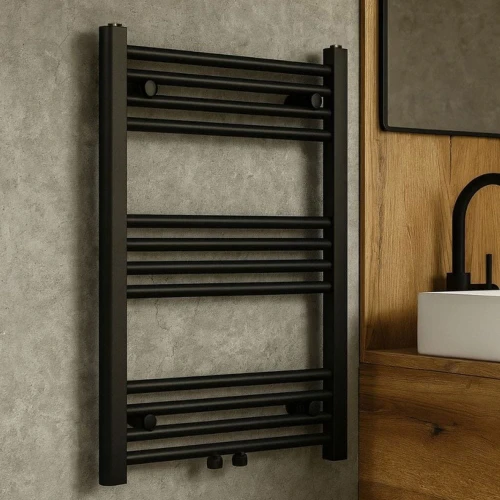 Grzejnik łazienkowy GRANITE SINK SAMPE 60x80 cm - czarny