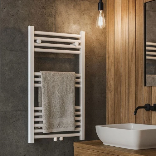Grzejnik łazienkowy GRANITE SINK SAMPE 50x80 cm - biały