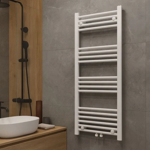 Grzejnik łazienkowy GRANITE SINK SAMPE 50x120 cm - biały