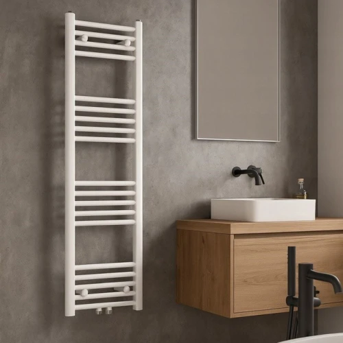 Grzejnik łazienkowy GRANITE SINK SAMPE 40x130 cm - biały