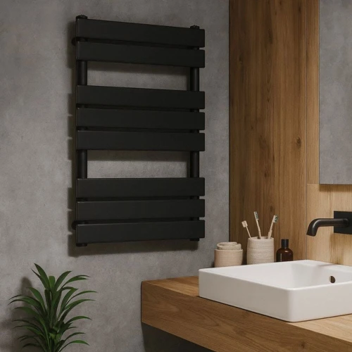 Grzejnik łazienkowy GRANITE SINK CLASO 60x80 cm - czarny