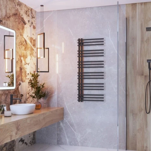 Grzejnik łazienkowy GRANITE SINK ARTIC 50x120 cm - czarny