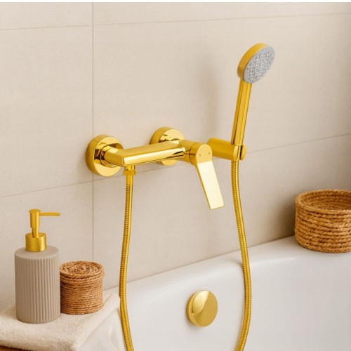 Bateria łazienkowa natryskowa GRANITE SINK AROMA - złota