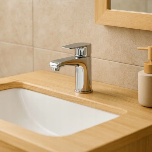 Bateria łazienkowa umywalkowa GRANITE SINK PIRO - chrom