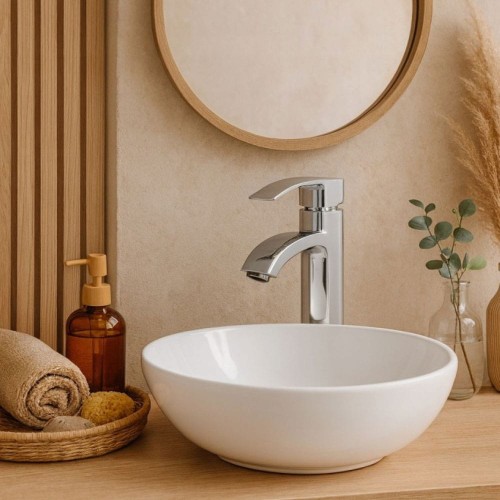 Bateria łazienkowa niska GRANITE SINK CASADA - chrom