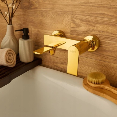 Bateria łazienkowa wannowa GRANITE SINK FABON - złoty