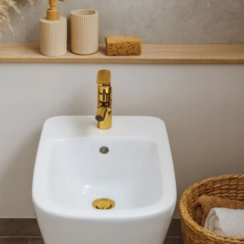 Bateria łazienkowa bidetowa GRANITE SINK FABON - złota