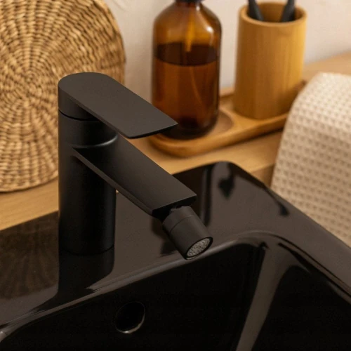 Bateria łazienkowa bidetowa GRANITE SINK FABON - czarna