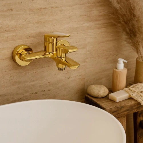 Bateria łazienkowa wannowa GRANITE SINK EVONA - złota