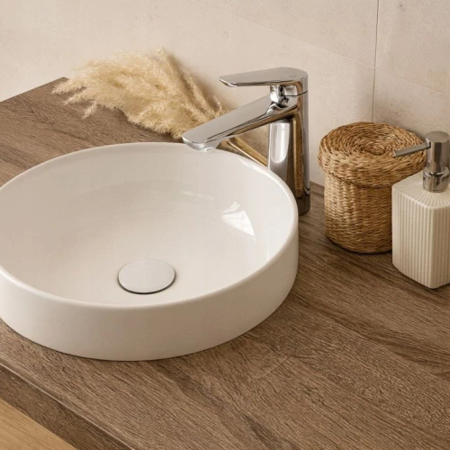 Bateria łazienkowa niska GRANITE SINK EVONA - chrom