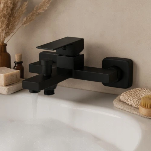 Bateria łazienkowa wannowa GRANITE SINK Kubin - czarna