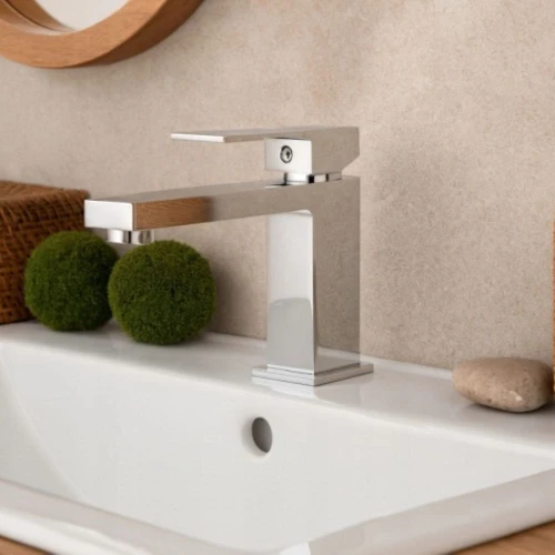 Bateria łazienkowa niska GRANITE SINK Kubin - chrom