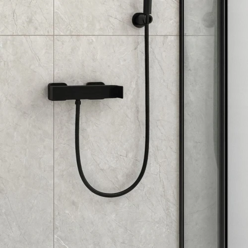 Bateria łazienkowa natryskowa GRANITE SINK Kubin - czarna