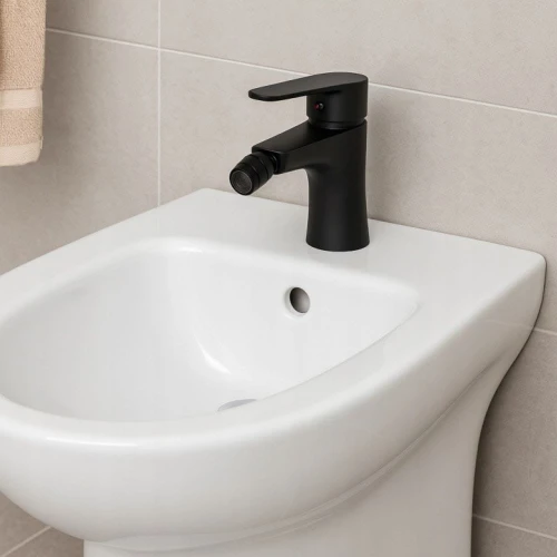 Bateria łazienkowa bidetowa GRANITE SINK Krobi - czarna