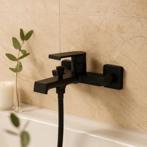 Bateria łazienkowa GRANITE SINK Anelo wannowa - czarna