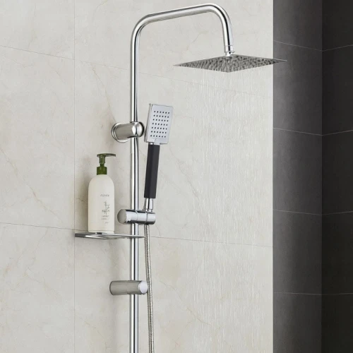 Łazienkowy zestaw prysznicowy z deszczownicą GRANITE SINK Manor - Chrom