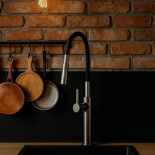 Bateria kuchenna Flotte I ceramiczna głowica obrotowa wylewka ciemny metal