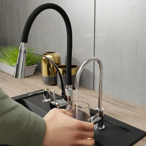 Zestaw - Zlewozmywak jednokomorowy Franke Sid 610 - bateria - dozownik - filtr DAFI