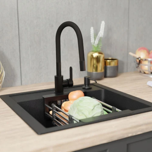 Zlewozmywak Franke Sid 610 - bateria elastyczna - dozownik - wkładka ociekowa