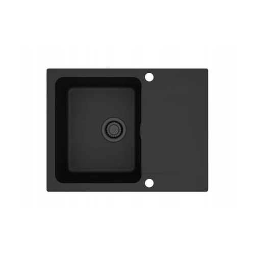 Zlewozmywak Franke Orion OID 611-62 onyx syfon i przelew czarny