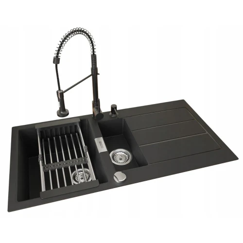 Zlewozmywak Franke S2D SID 651-100 - Bateria wyciągana - dozownik - koszyk