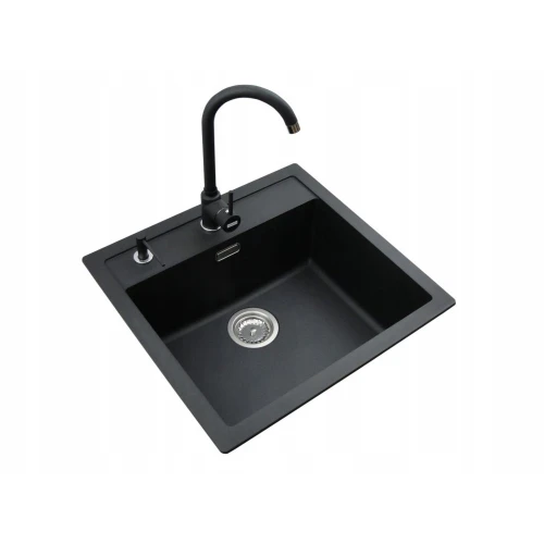 Zestaw - zlewozmywak Franke Sirius Sid 610 tectonite - bateria Pola - dozownik Comfort