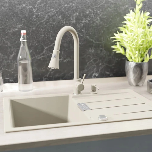 Zestaw - Zlewozmywak Franke Sid S2D 611-78 - bateria wyciągana - dozownik - koszyk - syfon