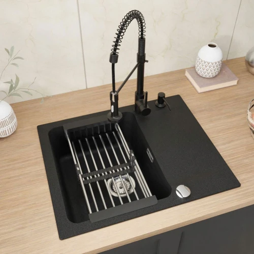 Zestaw - Zlewozmywak Franke OID 611-62 - bateria wyciągana - dozownik - ociekarką