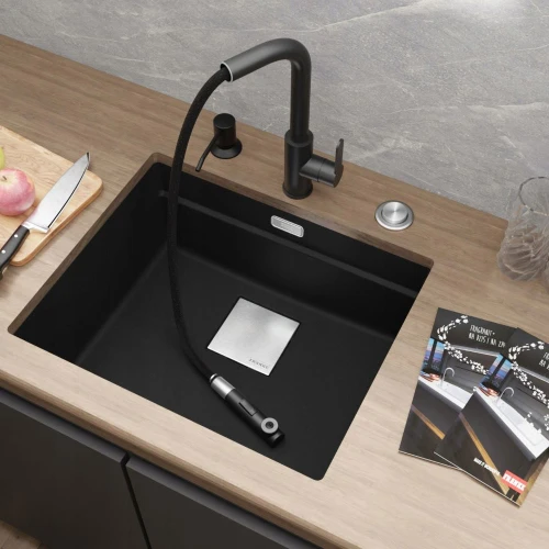 Zlewozmywak Franke KNG 110-52 - bateria Ebro - dozownik