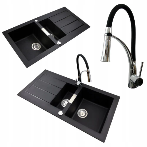 Zestaw - Zlewozmywak FRANKE Sirius Sid 651 - bateria Pelikan - syfon