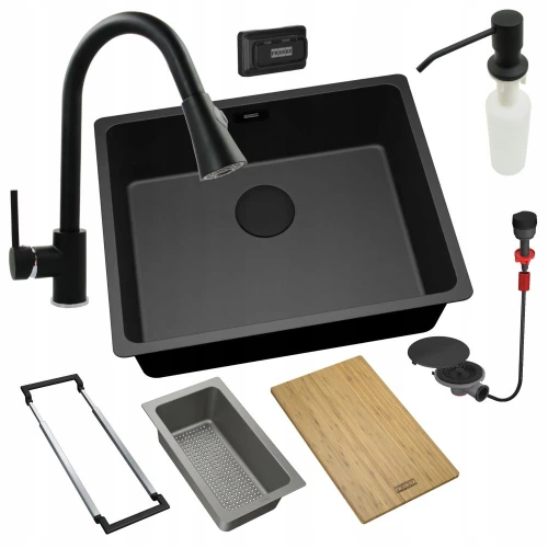 Zestaw - zlew Franke MRG 210 - bateria Snake - dozownik