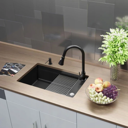 Zestaw - zlew Franke KNG 110-62 - bateria Snake - dozownik - akcesoria