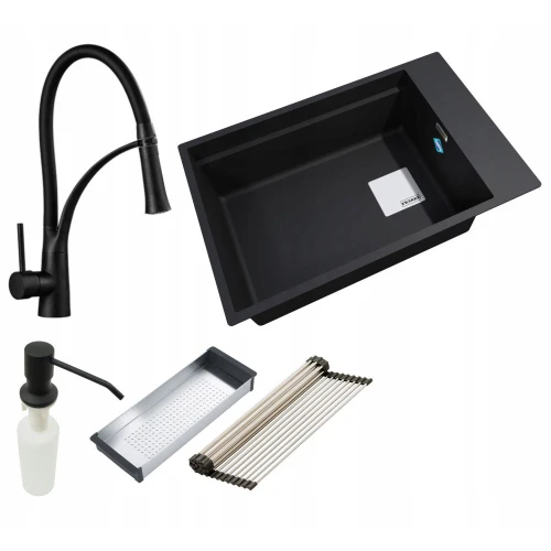 Zestaw - zlew Franke KNG 110-62 - bateria Nexo - akcesoria