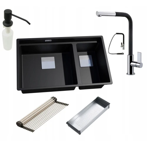 Zestaw - zlew Franke  KNG 160 - bateria Linea 2 - akcesoria