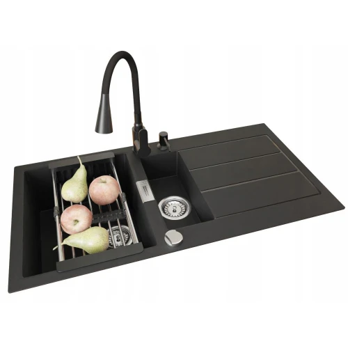 Zestaw - Zlewozmywak Franke S2D SID 651-100 - bateria Flexo - dozownik - koszyk