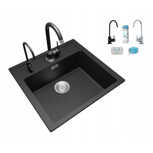 Zestaw - zlew Franke Sid 610 - bateria Arbo - system filtrujący Dafi 