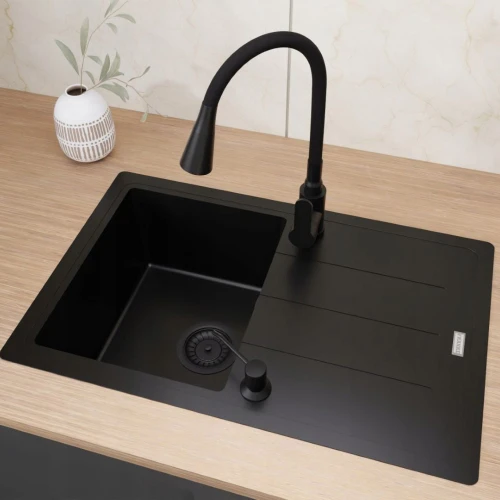 Zestaw - zlew Franke BFG 611-78 - bateria kuchenna - dozownik - koszyk