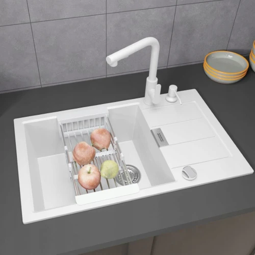 Zestaw - Zlewozmywak Franke 611-78 XL - bateria Snake Slim - dozownik - koszyk