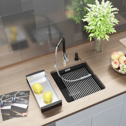 Zestaw - zlew Franke KNG 110-37 - dozownik - akcesoria